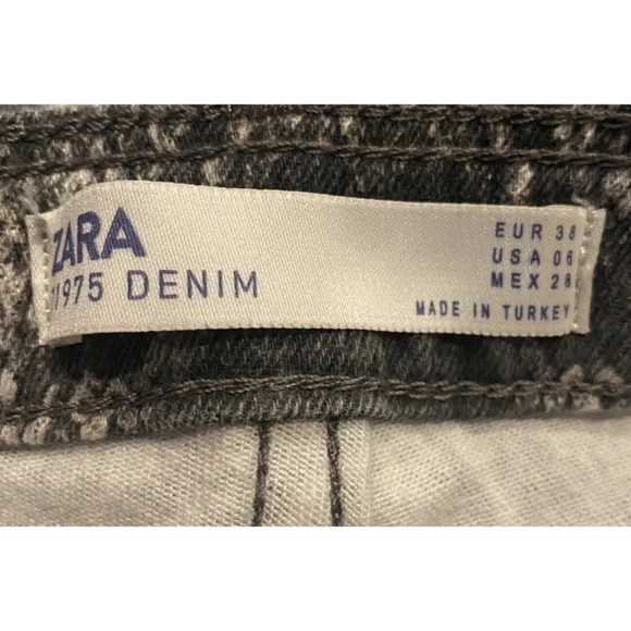 ZARA Snakeskin Print Jeans Pant Skinny Fit Womens Size 6 (827) - Picture 5 of 5